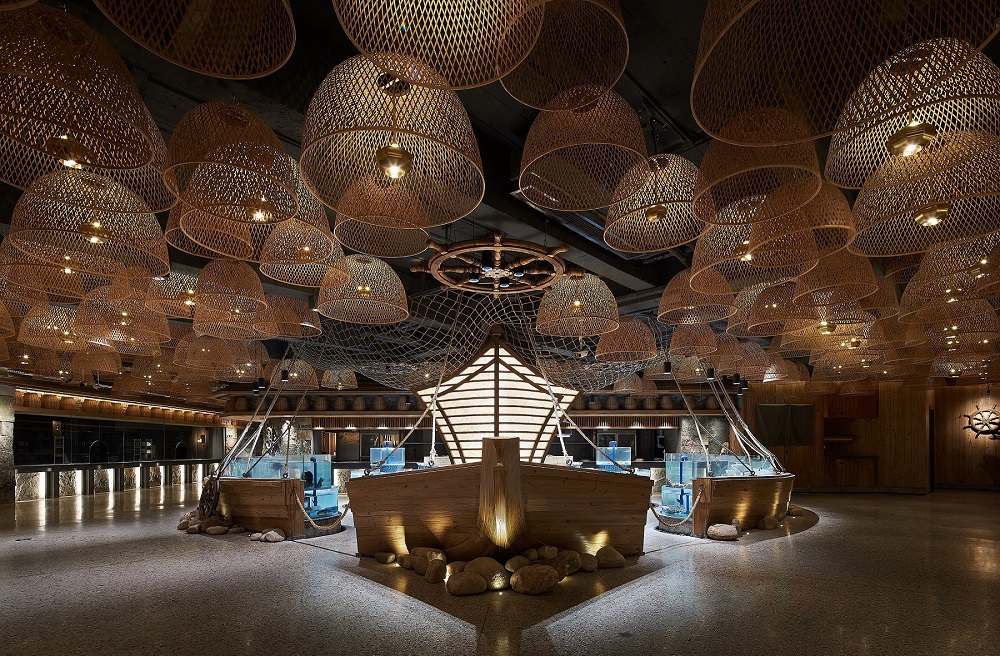 望海潮·威海菜館｜Geosheen極成燈光營造有層次感的空間